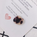 Macro shot of shell-shaped acetate charms with tortoiseshell pattern for DIY jewelry making - 2# Leopard Cream Color