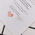 Accessorio fai-da-te: Chiusura per orecchini in silicone trasparente a forma di cuore - 7# Oro