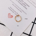 Detaillierte Größentabelle mit 16mm Durchmesser für goldene Ringe mit Seilstruktur - Gold Verdrehter Seilring-Stil (7#)