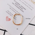 Detail eines 30x26mm unregelmäßigen ovalen Goldlegierungsanhängers für DIY-Schmuck - Gold Unregelmäßiger Ovaler Stil (9#)