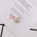 Macro view of teardrop imitation pearl bead with marble texture for DIY jewelry - Milk White Texture