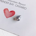 Translucent grey teardrop faux pearl charm pendant for DIY jewelry making accessories - Translucent Grey