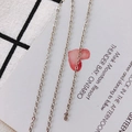 Polished silver thin link chain for DIY necklace making shown on elegant gift card - 1.5*2mm / White K/Silver