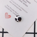 Accessorio gioielli fai-da-te con bottone in tessuto leopardato su carta decorativa - S / Stile 1