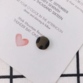 Orecchini a perno rotondi in tessuto leopardato verde scuro e nero per creazioni fai-da-te - S / Taglia 7