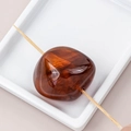 Unregelmäßige bernsteinfarbene Harzperlen mit großen Löchern für DIY-Schmuck - Dunkles Bernstein (1#)