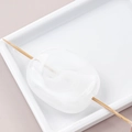 Perle ovale en résine blanche translucide à large trou pour la création de bijoux DIY - Individuel / White Translucent (8#)