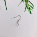 DIY jewelry earring hook accessory in silver plated alloy finish for earring making - Silver