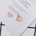 Champagne teardrop crystal charm with gold bezel for DIY necklace and bracelet - Pink