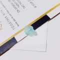 Translucent light blue resin flower pendant bead for DIY jewelry making and handmade crafts - Light Blue