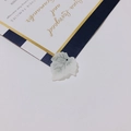 Frosted acrylic maple leaf pendant in creamy white with subtle green leaf veins - Off White