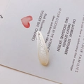Creamy white teardrop plastic leaf pendant with ice crackle texture for DIY jewelry - Creamy White (13#)