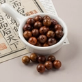 Deep brown 10mm natural sandalwood beads for DIY jewelry making and bracelet crafting - 1 Piece Pack / Black Rosewood