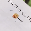 Golden alloy four-leaf clover connector pendant with size 14x17mm for DIY jewelry making - Chinese Knot Shaped Style (9#)