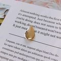 Pendentif goutte en métal doré avec texture brossée pour accessoires bijoux DIY - Forme de Goutte d'Eau (1#) / Or