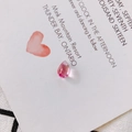 Pink teardrop Czech glass bead for DIY jewelry making on a white greeting card - Pink Gradient Water Drop (1#)