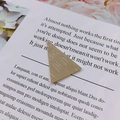 Pendentif triangle en métal brossé doré pour accessoires de bijoux DIY et boucles - Forme de Triangle (3#) / Argent