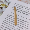 Accessoire de pendentif DIY doré avec texture martelée et trou de suspension - Forme de Barre Longue (4#) / Or