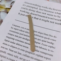 Marque-page minimaliste en métal doré avec une texture martelée artisanale élégante - Forme de Barre Longue (4#) / Argent