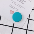 Teal matte round DIY charm bead with smooth rubber finish for handmade jewelry making - Peacock Blue