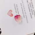 Pink gradient heart-shaped leaf acrylic bead for DIY jewelry making accessories - Gradient Pink Yellow Heart Fish Tail (10#)