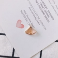 Pendentif éventail en cristal champagne avec cadre doré pour bijoux DIY - Bleu foncé