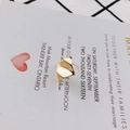 Golden geometric stud earrings with unique crinkled metal texture on paper background - Gold Geometric Wrinkled Style (3#)