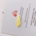 Translucent light yellow petal-shaped acrylic pendant for DIY jewelry making - 7# Yellow