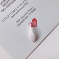 Translucent white petal pendant accessory for DIY jewelry on an aesthetic card - Light Purple