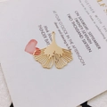 Ginkgo leaf shaped hollow metal charm in gold plated finish for DIY jewelry making - Ginkgo Leaf Style (3# Gold)