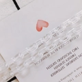 Clear acrylic link chain for DIY jewelry making and handbag accessory decoration - Clear White