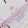 Lavender purple plastic link chain for DIY jewelry accessories and bag straps - Purple