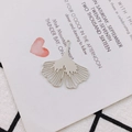 Silberner Ginkgo-Blatt-Anhänger aus Metall für DIY-Halsketten und Armband-Zubehör - Ginkgoblatt Stil (11# Silber)
