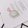 Geometrischer Silberanhänger aus Metall mit radialem Hohlmuster für DIY-Schmuck - Blumiger Radial Stil (12# Silber)