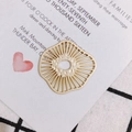 Mattgoldener radialer Blumenanhänger mit Hohldesign für DIY Schmuckherstellung - Mattgold Radial Blume (17# Mattgold)