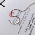Detail shot of silver cube bead chain DIY accessory on decorative card background - Half Meter / 2*1mm / Silver