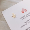 Chic gold-plated star-shaped metal pendant charm for DIY jewelry with top hanging ring - Solid Star Style (KP947-1#) / Gold