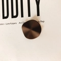 Irregular matte dark brown resin pendant accessory for DIY earring jewelry making - Dark Brown (KP1935)