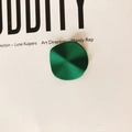 Matte dark green irregular wavy resin earring pendant for DIY jewelry making - Dark Green (KP1935)