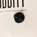 Irregular matte black resin concave charms for DIY earrings and jewelry making - Black (KP1935)