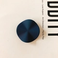 Deep blue resin earring charm with irregular concave ripple texture and matte finish - Deep Blue (KP1935)