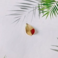 Ciondolo a goccia dorata in metallo spazzolato per accessori di gioielleria fai-da-te - Goccia Spazzolata Oro (KP2134-3)