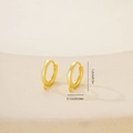 Detail of 1.2cm gold geometric earring hooks for DIY jewelry making and handmade crafts - Ear Buckle With Loop-Gold(E071520K4)