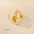 Detailed view of a gold conch pendant showing dimensions 1.6cm x 1cm for DIY jewelry - Gold (MYP25430)