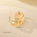 Detailed view of gold copper seashell pendant with dimensions 1.8cm by 1.2cm - Gold (MYP25432)