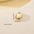 Macro detail of gold irregular geometric bead showing dimensions 1.8cm x 0.5cm and 1g weight - 1 Piece / Irregular Geometric Style (MYZ022141) / Gold
