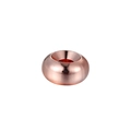 Polished rose gold brass spacer bead with smooth mirror finish for DIY jewelry making - 6mm / Rose Gold (1 Piece)