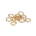 Anellini aperti dorati per creazione gioielli fai da te, connettori in metallo lucido - 0.5x4mm / Oro Reale