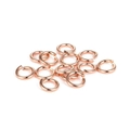 Anellini aperti in oro rosa per creazione gioielli fai da te, connettori in metallo - 0.5x4mm / Oro rosa