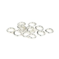Anellini aperti in argento lucido per creazione gioielli fai da te e bracciali - 1x5mm / Argento